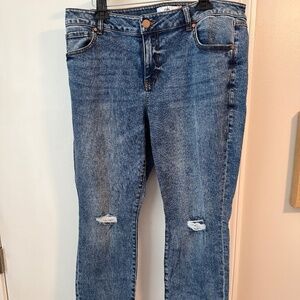 Cabi jeans with tears at knees